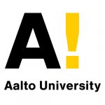 Logo of Aalto University, black capital letter A and a yellow exclamation mark with the name Aalto University below.